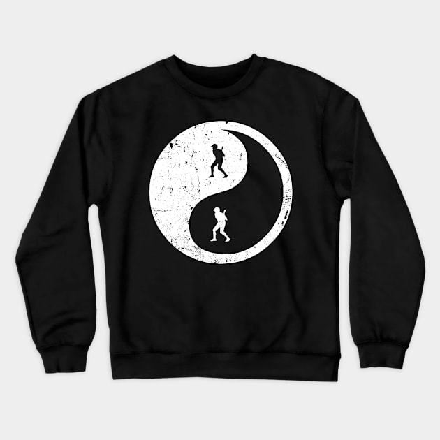 Baseball Ying Yang Crewneck Sweatshirt by Jonny1223